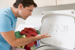 Man Doing Laundry stay at home dad doing laundry