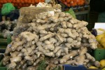 Ginger Root Fresh ginger root on sale at a market