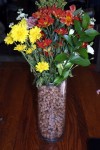 Easy DIY Thanksgiving Vase Ta da! Finished vase perfect for a fall or Thanksgiving table arrangement.