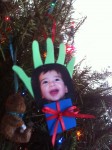Evan handprint ornament Evan's handprint from preschool craft day - a great memory for him to have.