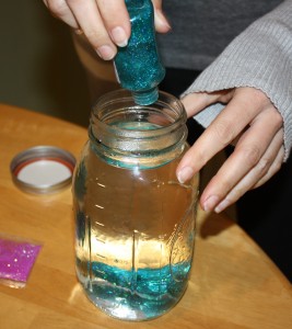 Can you really have too much glitter in a calm jar?