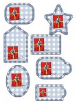 Blue Gingham Tags Preview Blue Gingham Tags Preview