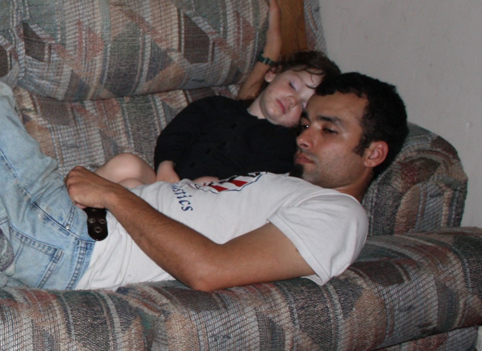 sleeping after a long day