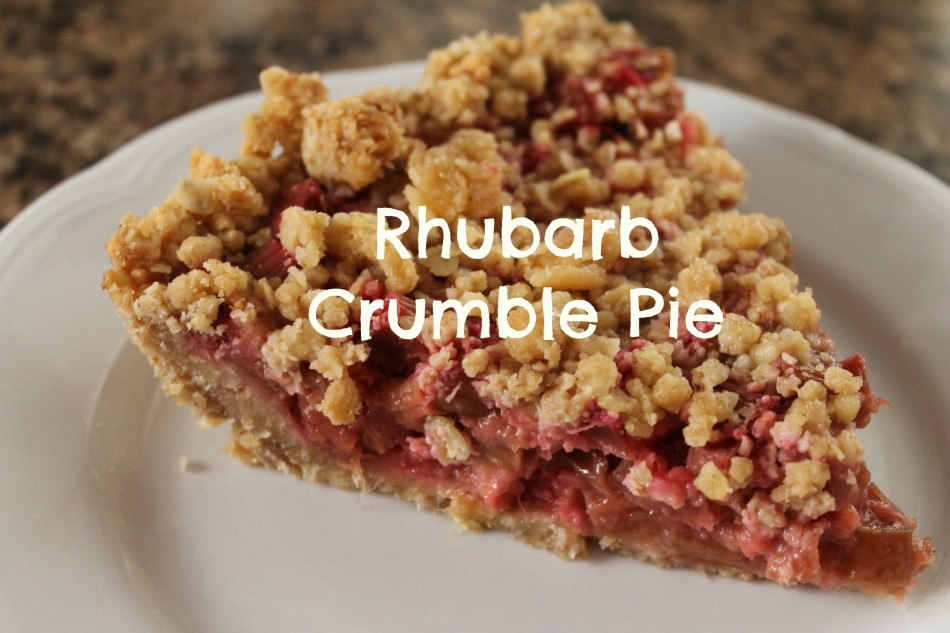 rhubarb crumble pie