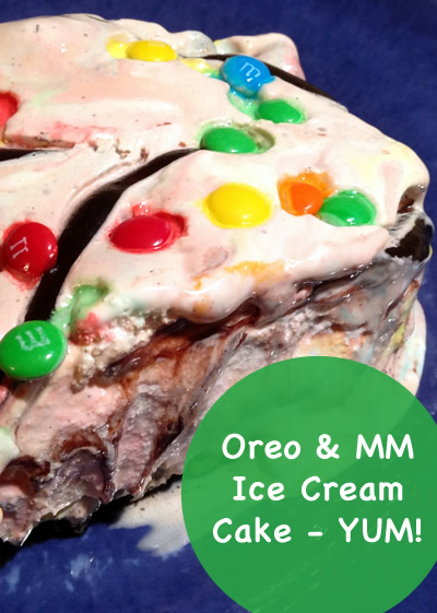 how to make oreo mm ice cream cake