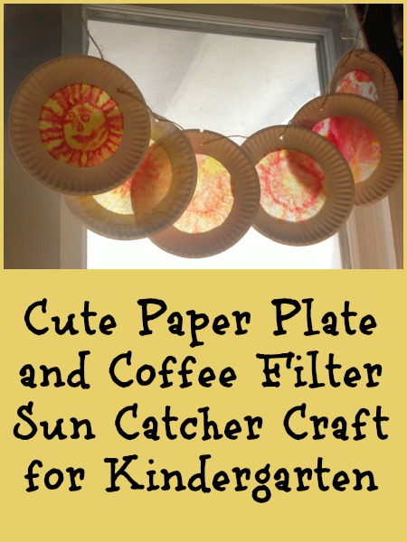 Sun Catcher Craft for Kids With Paper Plate and Coffee Filters
