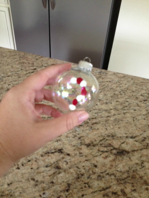 DIY Christmas Ornament Before Frosting